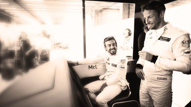 Fernando Alonso and Jenson Button