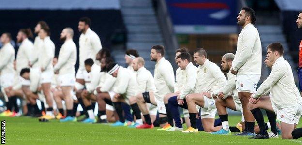 Billy Vunipola was one of the England team who chose to stand rather than take a knee before kick-off