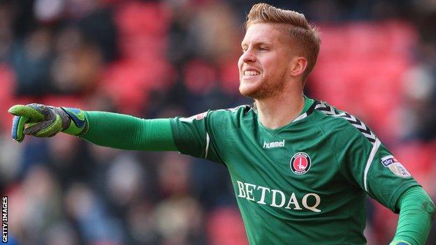 Ben Amos in action for Charlton Athletic