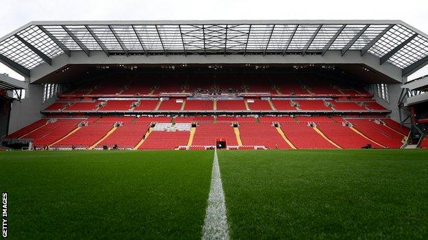 Anfield main stand