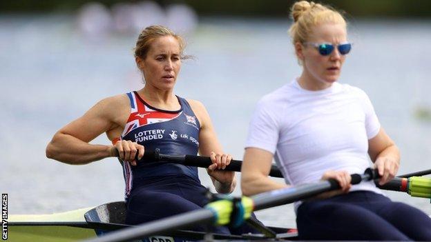 Helen Glover and Polly Swann