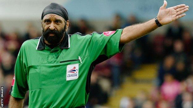 Singh received a lifetime achievement gong at the FA's first Asian Football Awards in 2012