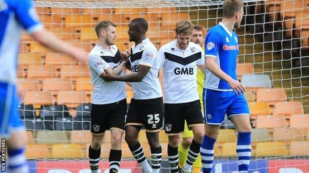 Port Vale midfielder Michael O'Connor (left) scored twice in his side's 4-1 win at home to Rochdale