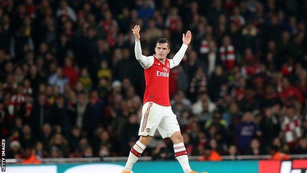 Granit Xhaka, Arsenal vs Crystal Palace