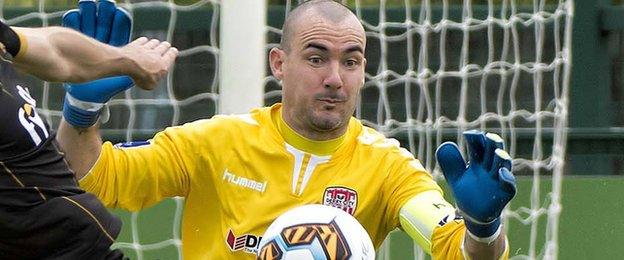 Candystripes keeper Gerard Doherty made a string of excellent saves against Sligo