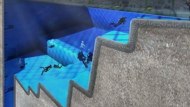 The proposed deep pool planned for the University of Essex campus in Colchester