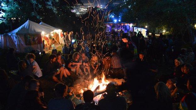 Strummerville campfire