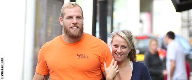 James Haskell and Chloe Madeley