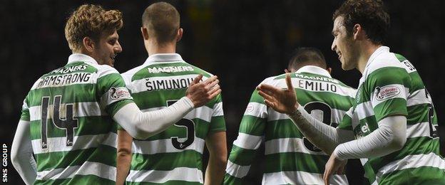 Celtic are 12 points better off than they were at the halfway stage last season