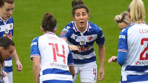 Fara Williams in action for Reading Women