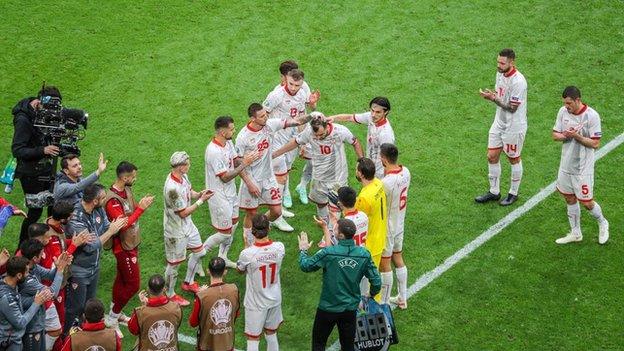 Goran Pandev's guard of honour