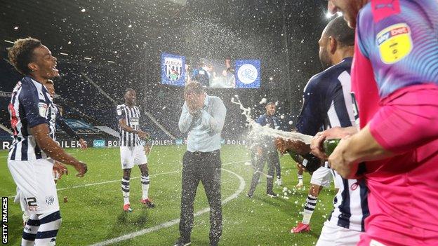 West Brom celebrate