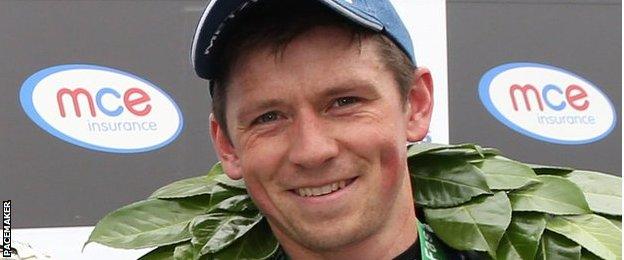 Dan Kneen after finishing in third place at the 2017 Ulster Grand Prix.