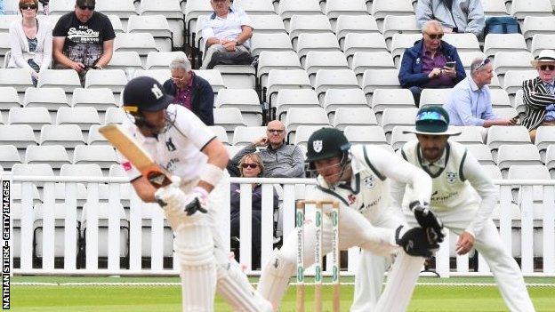 Warwickshire were limited to a pilot 1,000 crowd for a two-day pre-season friendly with Worcestershire last July - just prior to the start of the the summer's Bob Willis Trophy campaign