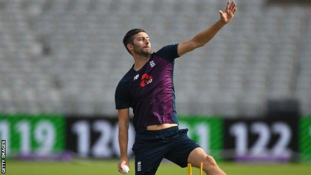 England fast bowler Mark Wood