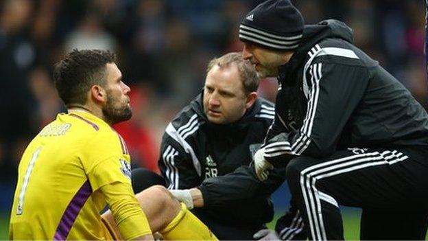 West Brom goalkeeper Ben Foster