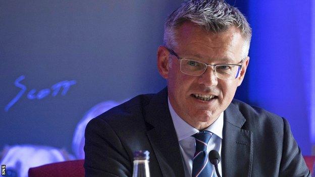 Rangers managing director Stewart Robertson is an SPFL board member