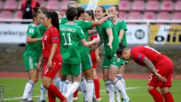 Sarah McFadden opened the scoring as Northern Ireland laboured to victory in Luxembourg