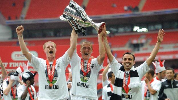 Alan Tate, Garry Monk and Leon Britton