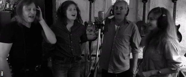 Singers record 'Fly Away Treve'