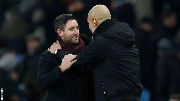 Lee Johnson and Pep Guardiola