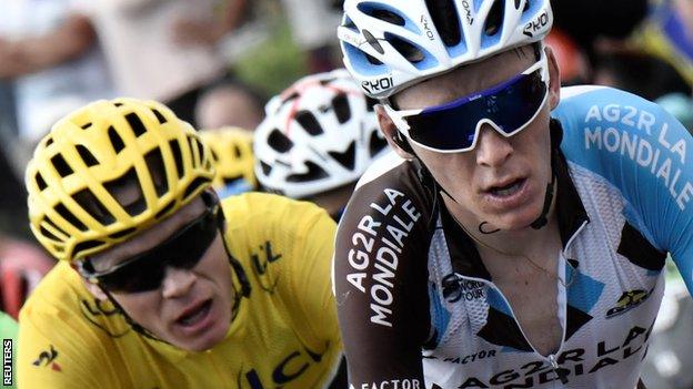 Chris Froome (left) and Romain Bardet