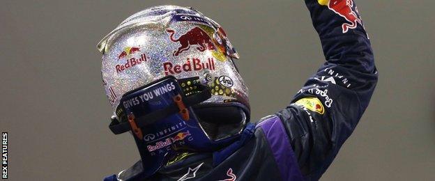 Sebastian Vettel at the 2013 Singapore GP