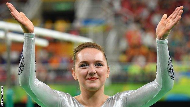 Amy Tinkler at the Rio Olympics