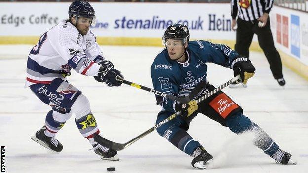 Cam Knight hit two of Belfast's goals in Dundee