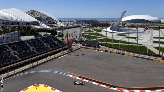 Sochi is the venue for the Russian Grand Prix