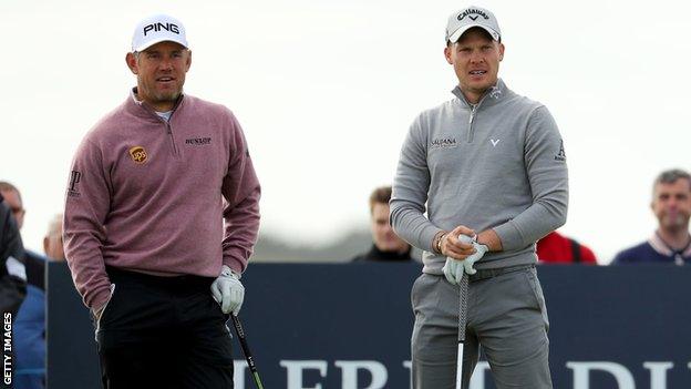 Lee Westwood (left) and Danny Willett