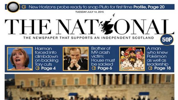 National front page