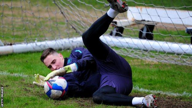 German keeper Steven Benda impressed while on loan at Swindon Town in 2019-20