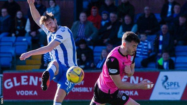 Ash Taylor gave Kilmarnock a first half lead