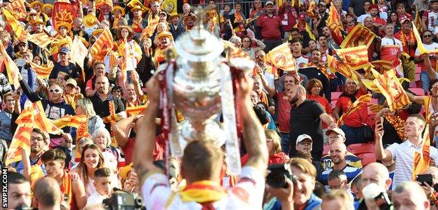 Catalans fans celebrate