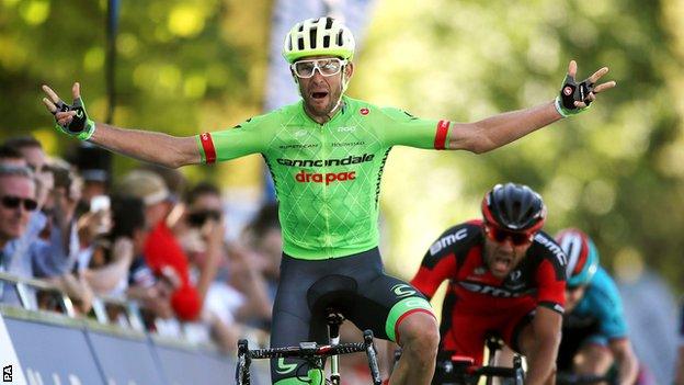 Jack Bauer wins stage five of the Tour of Britain