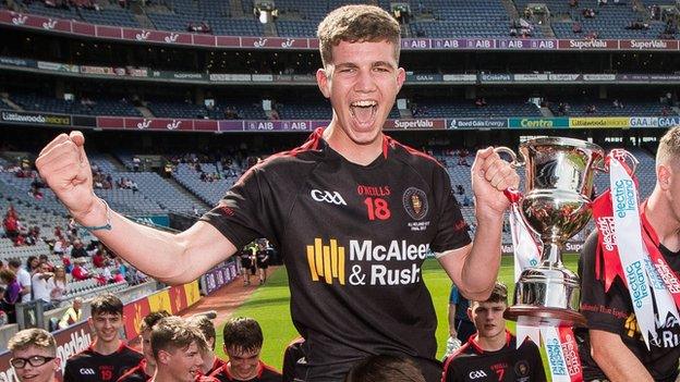 Michael Convery celebrates Tyrone's All-Ireland Under-17 success