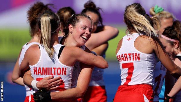 England win at Commonwealth Games