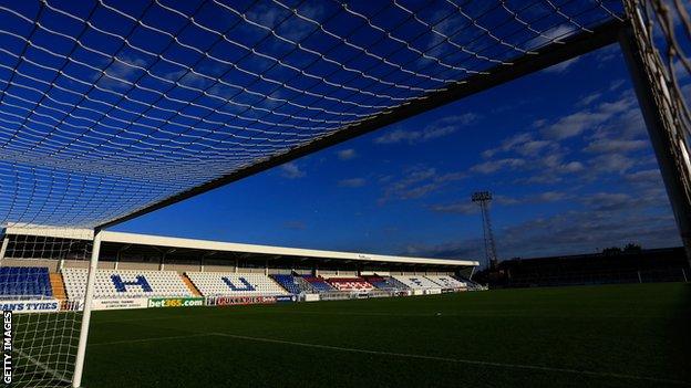 A general view of Hartlepool United's home ground