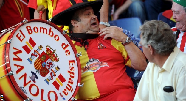 Spanish fan Manolo