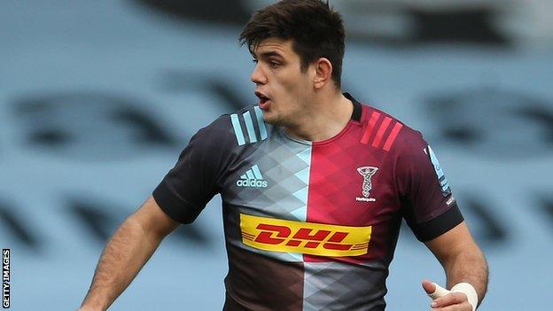 Archie White in action for Harlequins