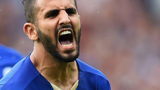 Leicester winger Riyad Mahrez