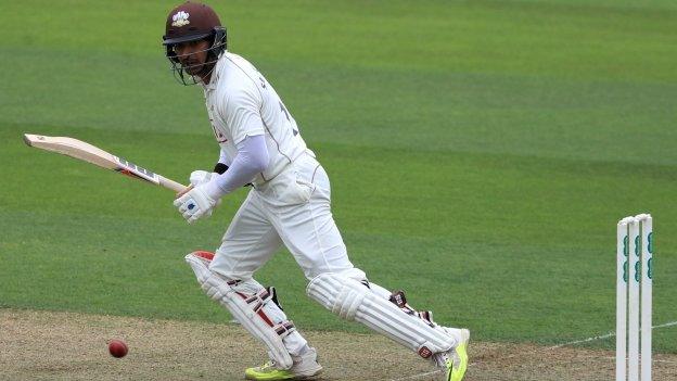 Kumar Sangakkara's 48 took him past 1,000 County Championship runs for the season for the first time