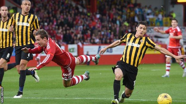 Aberdeen lost 3-2 on aggregate to Kairat Almaty in last season's third qualifying round