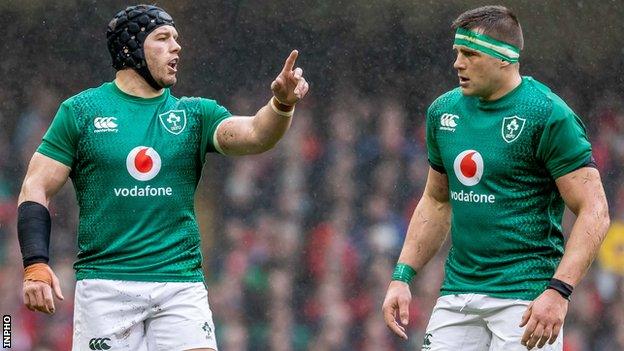 Ireland's Sean O'Brien and CJ Stander