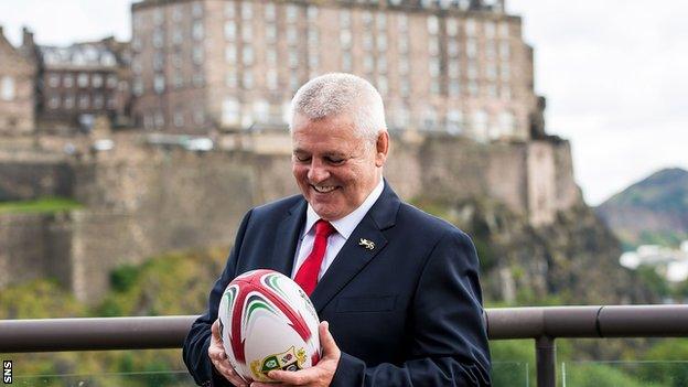 Warren Gatland announced as Lions coach in 2016 in Edinburgh