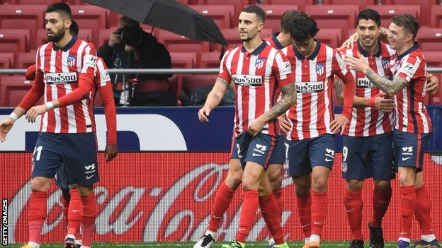 Atletico Madrid celebrate