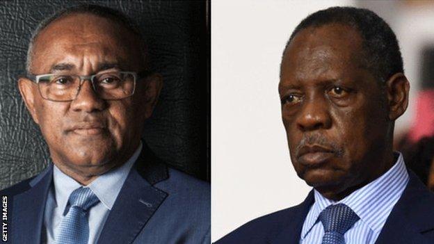 2017 Caf presidential candidates Ahmad and Issa Hayatou