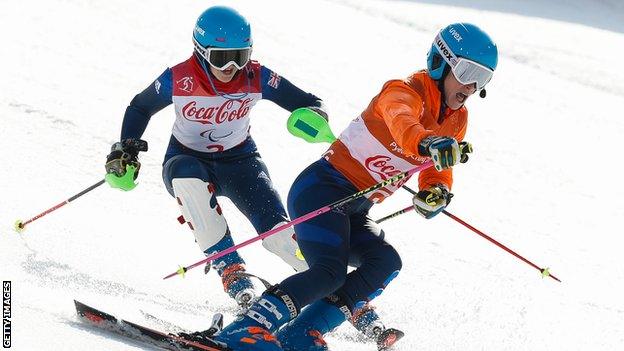 Menna Fitzpatrick and Jen Kehoe in Pyeongchang