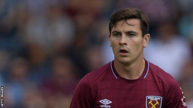 Josh Cullen's last appearance for West Ham United came in their 1-1 draw against Chelsea in April